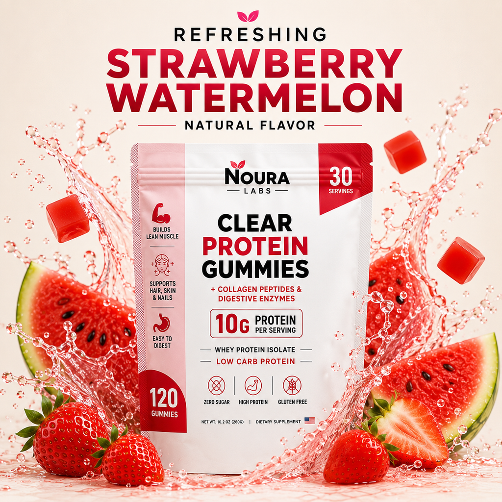 Noura Labs Clear Protein Gummies – Strawberry Watermelon